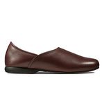 Clarks Harston Elite Slipper Leather Slippers In Burgundy Size 10