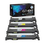Gotoners CLT-K406S CLT-C406S CLT-M406S CLT-Y406S Compatible Toner Cartridge 406 406S for Samsung Xpress C410W C460 C460FW C460W, CLP-360 CLP-365 CLP-365W, CLX-3300 CLX-3305FW