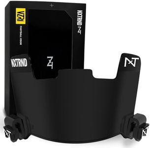 Nxtrnd VZR1 Tinted Football Visor, Professional Football Helmet Visor, Shield Fits Youth Football Helmets & Adult Football Helmets, Includes Visor Clips, Decal Pack, & Microfiber Bag (Black)