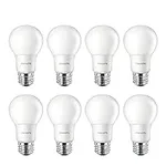 Philips LED Basic Frosted Non-Dimmable A19 Light Bulb - EyeComfort Technology - 800 Lumen - Soft White (2700K) – 8.5W=60W - E26 Base - Old Version - Indoor - 8-Pack