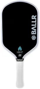 BALLR Heat Pickleball Paddle with T700 Carbon Fiber Surface for Increased Spin and Control - Thermoformed for a Larger Sweet Spot - USAPA Approved