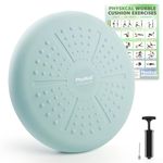 PhysKcal Wobble Cushion for Adults and Kids ADHD, 33cm Inflatable Wiggle Seat for Posture, Balance Disc for Core Strength & Stability, Flexible Seat Sensory Cushions, Cushion Physio