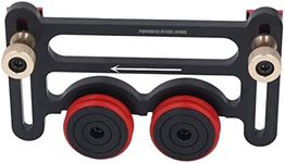 Precision Stock Guides for Table Saw, Dual Universal Featherboards with Sliding Blocks, Woodworking Double Wheel Bearing Stock Roller for Table Saw, Router Table & Band Saw