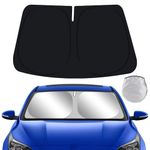 YEGZA Car Sun Shade for Kia Forte 2019 2020 2021 2022 2023 2024 Auto Interior Accessories Foldable Sunshade Windshield Visor Foldable Cooler Protector Front Windows Cover Shield