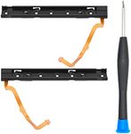 MMOBIEL 2 Pcs Side Slide Rail Metal Bracket Compatible with Nintendo Switch Console Incl. Y-Screwdriver