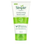 Simple Kind To Skin Moisturising Facial Wash 150 ml for normal to dry skin | 100% soap-free gentle cleanser for women & men