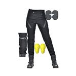 Women Motocross Pants All Seasons Motorcycle Pants with Adjustable Strap 6 CE Armor Options (Color : Black, Size : XL)