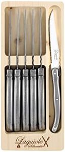 Laguiole Silhouette Stainless Steel Steak Knife Set of 6