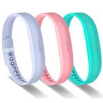 Greeninsync Compatible for Fitbit flex 2 Band, Silicon Replacement Wristband Strap for Fitbit Flex 2 Smart Watch Sports Classic Fitness Replacement Accessories Wrist Bands Small for Women Men(3 Pack)