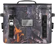 ROCK BROS Soft Cooler 30 Can Insulated Leak Proof Soft Pack Coolers Waterproof Soft Sided Cooler Bag for Camping, Fishing, Road Beach Trip, Golf, Picnics (Camo)