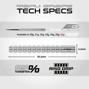 Red Dragon Javelin Tungsten Darts, 26g – Precision Steel Tip