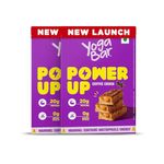 Yogabar Power Up 20g Protein Bar (10 Bars, Coffee Rush, No Added Sugar) | Least Net Carbs | Zero Added Sugar Protein Bars | High Protein Blend - Whey Protein Concentrate, Isolate, Peanuts & Soy | Healthy Protein Snacks