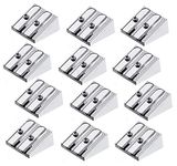 Pencil Sharpeners,12 PCS Mini Pencil Sharpener Metal Aluminum Alloy Handheld Dual Sharpening Blade Double Holes Sharpener for Most Size Pencils Adult Kids