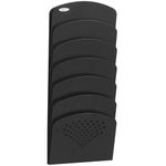 Safco Seven Pocket Steel Wall Rack - Black