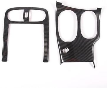 Gear Shift Panel Cover for Chevry Corvette C6 2005-2013 Base/ GrandSport, Dashboard Navigation Panel Sticker, Gear Shifter Console Cover Trim Frame Anti-Scratch Accessories, ABS (Carbon Fiber)