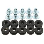 GOZAR 10pcs Motorcycle Rubber Grommets Bolt For Honda/Yamaha/Suzuki/Kawasaki Fairings