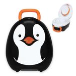 My Carry Potty - Penguin Travel Potty, Award-Winning Portable Toddler Toilet Seat for Kids to Take Everywhere