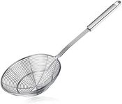 Spider Strainer Skimmer, Swify Stainless Steel Asian Strainer Ladle Frying Spoon with Handle for Kitchen Deep Fryer, Pasta, Spaghetti, Noodle, 7 Inch