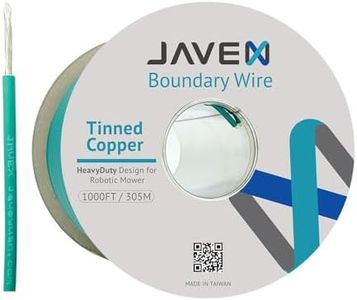 JAVEX Robotic Mower Boundary Wire Cable- Tinned Copper, Heavy Duty Universal for Gardena, Husqvarvna, Worx & Other Lawn Auto-Mower Brands Installation Kit [3.4mm, 24strand x 0.25mm] Green, 305M/1000FT