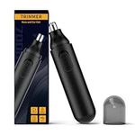 Ear and Nose Hair Trimmer for Men Women,Painless USB Rechargeable Nose Hair Trimmer Clipper,IPX7 Waterproof Dual Edge Blades Nasal Trimmer Nose Clippers for Easy Cleansing (Black)