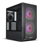 Lian Li LANCOOL 216 RGB Mid-Tower PC Case, Black - High Airflow Design with ARGB Fans