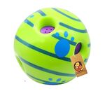 Foodie Puppies Interactive Dog Toys Ball Giggle Squeaky Ball Dog Toys - (Giggle Ball, Large 5.5inch) Medium and Large Breeds, Helps Keep Dogs Happy, Healthy, and Fit Safe