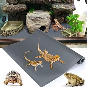 Vodolo Bearded Dragon Tank Accessories, Reptile Terrarium Carpet Substrate for Leopard Gecko, Lizard, Iguana, Snake, Tortoise, Non-Adhesive Reptile Habitat Bedding