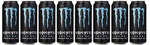 Monster Energy Absolute No Sugar 500ml, (Pack of 8 Cans X 500ml)