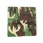 WedDecor Camouflage Bandana For Men Women Cotton Unisex Head Scarf Wide Headband Fashion Accessory for Riding, Motorcycling, Hiking, Fishing, Outdoor Activities, 54cm