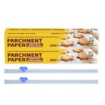 Katbite Parchment Paper Roll for Baking, 2 Pack of 15 in x 210 ft, Heavy Duty Cooking Paper for Baking Bread, Cookies, Non-Stick for Oven, Air Fryer, Steamer, Heat Press with 2Pcs of Slide Cutter