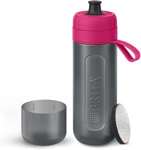 BRITA Active Water Filter Bottle – Pink, Portable BPA-Free