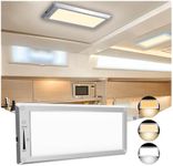 RV Lights Interior,3 Color RV LED Super Bright Fixture,12V RV Ceiling Dome Light with ON/Off Dimmable Switch Energy Saving Gift Package for RV/Camper/Car/Trailer/Boat