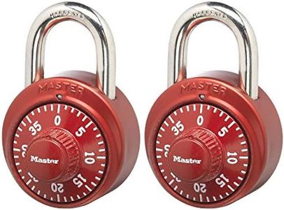 Master Lock 1530T Locker Lock Combination Padlock, 2 Count (Pack of 1), Colors May Vary