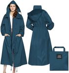 LAMA Womens Long Raincoats with Hoo