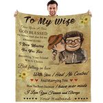 Bold And Brash Gifts for Wife, To My Wife Blanket from Husband, Birthday Wedding Anniversary Valentine's Day Romantic Presents Love Gifts for Her Women, Super Soft Fleece Throw Blanket, 50x60 Inch