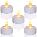 TEECOO Tea Lights,LED Candles Flickering Flameless Candles, 24-Pack Realistic Battery Operated Fake Candle