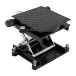 ZONADAH Lifting Platform 360°Rotatable Bearing Jack Lift Stand Table Lab Lift Stand Aluminum Alloy Lifting Stand for Router Lift Carpentry Carving Experiment Black