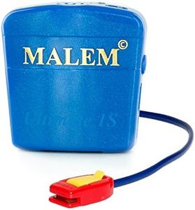 Malem Ultimate PRO Selectable Blue Bedwetting Alarm with Vibration - Royal Blue