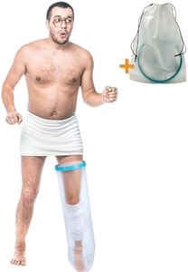 MEDIMINA - Protector Escayola Pierna Larga Adulto (110 cm), Funda para Escayola Pierna, Cubre Escayola Pierna Adulto Unisex para Ducha, Protección Total Impermeable contra el Agua