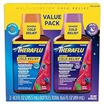 Theraflu ExpressMax Severe Cold and Cough Medicine, Daytime and Nighttime Cough and Cold Medicine for Cough Relief, Berry Flavor - 8.3 Fl Oz x 2