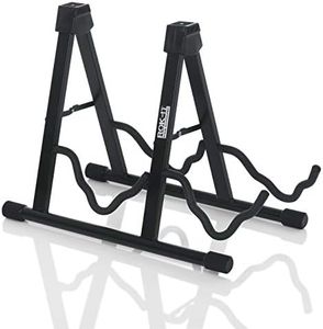 Rok-It A-Frame Double Guitar Stand; Holds Most Standard Electric and Acoustic Guitars (RI-GTRAU2X)