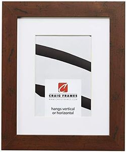 Craig Frames 26 Single Matted Picture Frames, Wood, Fm26wa Dark Brown, 24 x 36