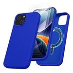 kalibri Case Compatible with Apple iPhone 14 Case - Cover + Screen Protector Set Compatible with MagSafe - Baltic Blue