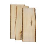 Walnut Hollow Basswood Country Extra Long for Woodburning, Home Décor, Signs and Rustic Weddings (3 Pack) Live Edge Plank