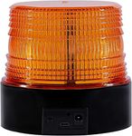 AnTom Wireless Strobe Lights,Amber Light High Brightness Battery LED Beacon Lights,Magnetic Base Vehicle Emergency Flashing Warning Light,for forklifts,Tractors,Golf carts,UTVs,Cars,Buses,