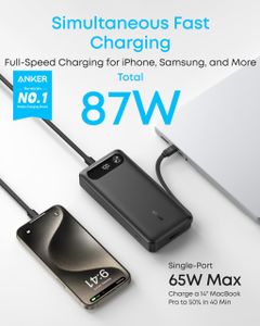 Anker 20000mAh Power Bank – USB-C Portable Charger