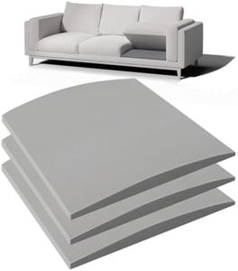 FoamJoy Couch Cushion Support for Sagging Seat - 20" x 20" High-Density Curved Foam Sofa Cushion Support Board, Couch Supporter for Under The Cushions, Grey Set of 3