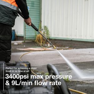 Hyundai 3400 PSI Petrol Jet Washer – 210cc Engine, 10m Hose, Detergent Tank