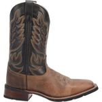 Laredo Men's Montana Square Toe Cowboy Boots Western, Sand - Chocolate, 15