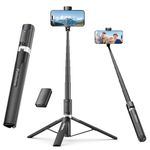 Fuloview Selfie Stick Tripod 60 Inch Tripod for iPhone Wireless Remote Control for Selfies, Group Photography, Video Recording, Phone Holder Compatible with iPhone